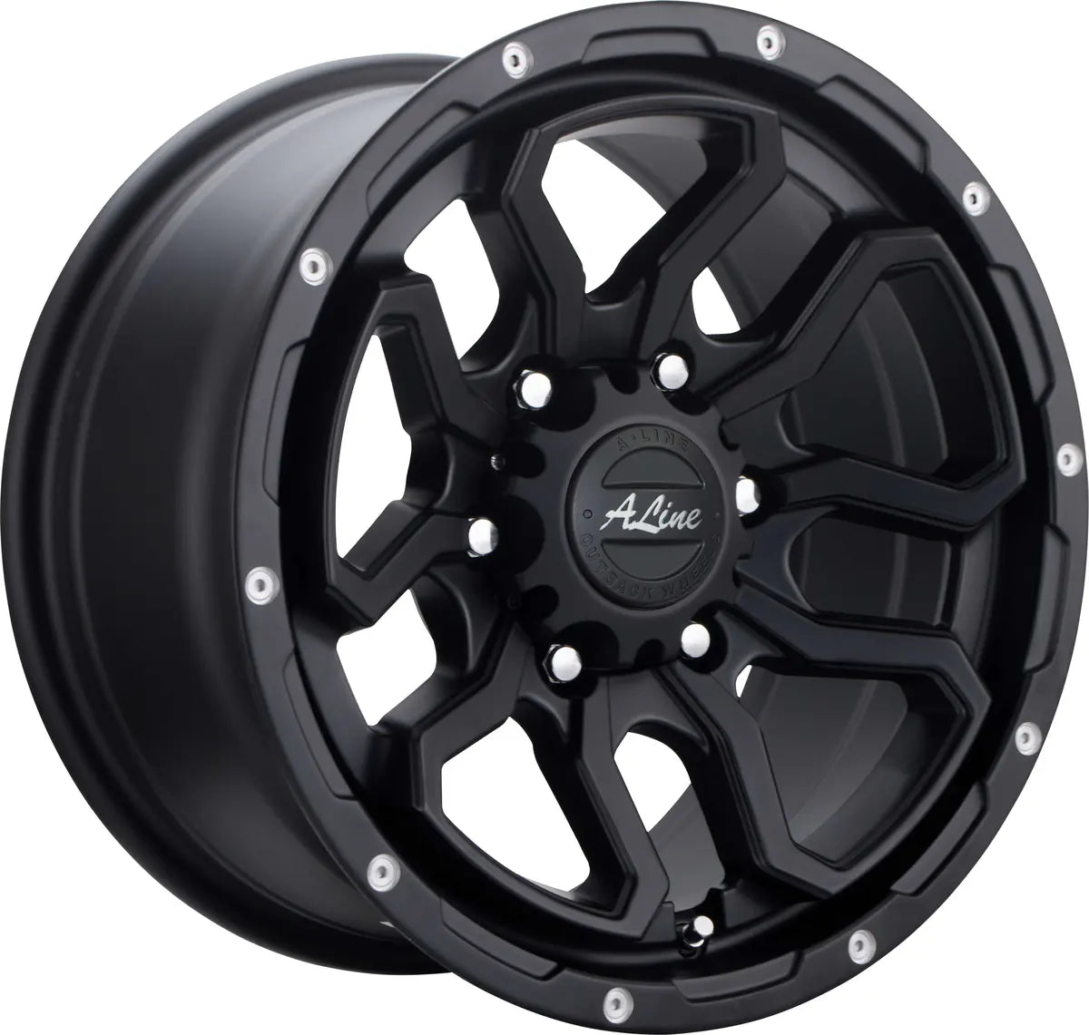 A-LINE DAKAR 16X8 SATIN BLACK PCD 5/139.7 ET -5 SET OF 4