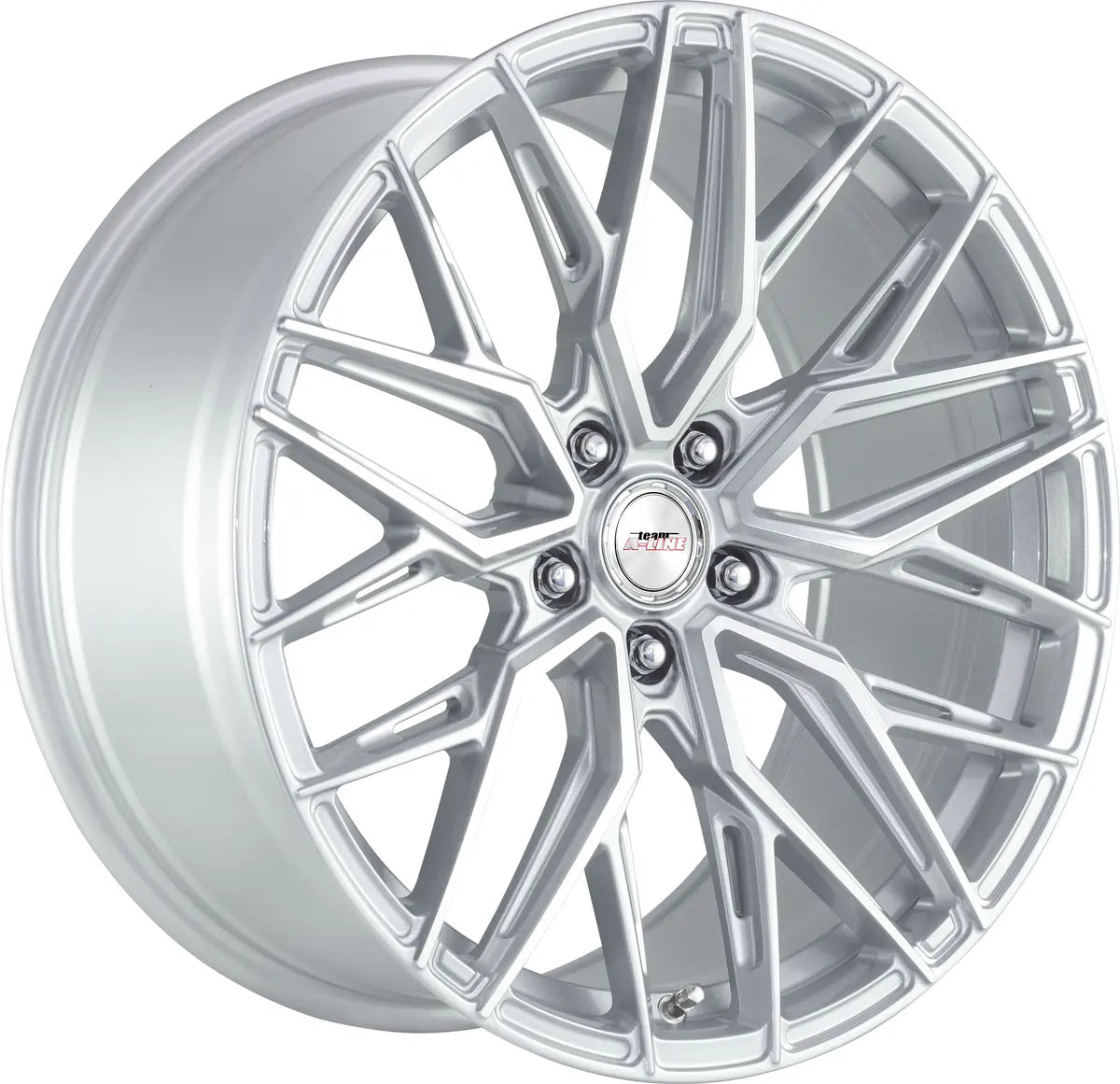 A-LINE SPY 18X8.5 ARCTIC SILVER PCD 5/112 ET 42 SET OF 4