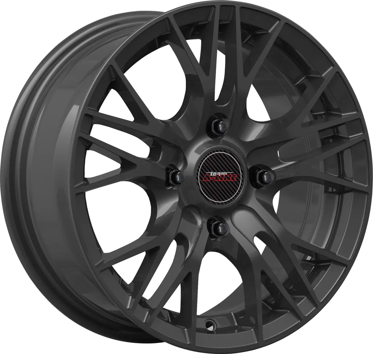 A-LINE BOSTON 14X6 SILK BLACK PCD 4/100 ET 35 SET OF 4