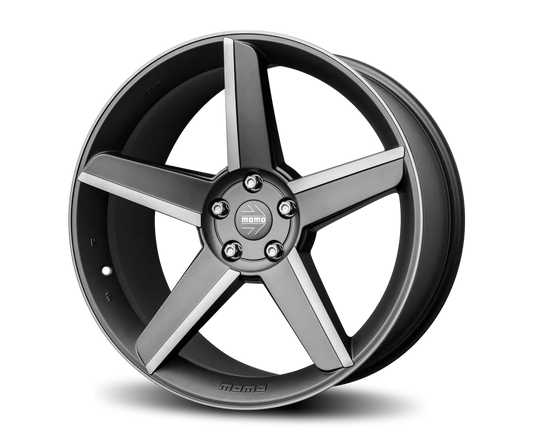 MOMO STEALTH 20X8.5 MAG-MATTE ANTHRACITE POLISHED PCD 108 ET 45