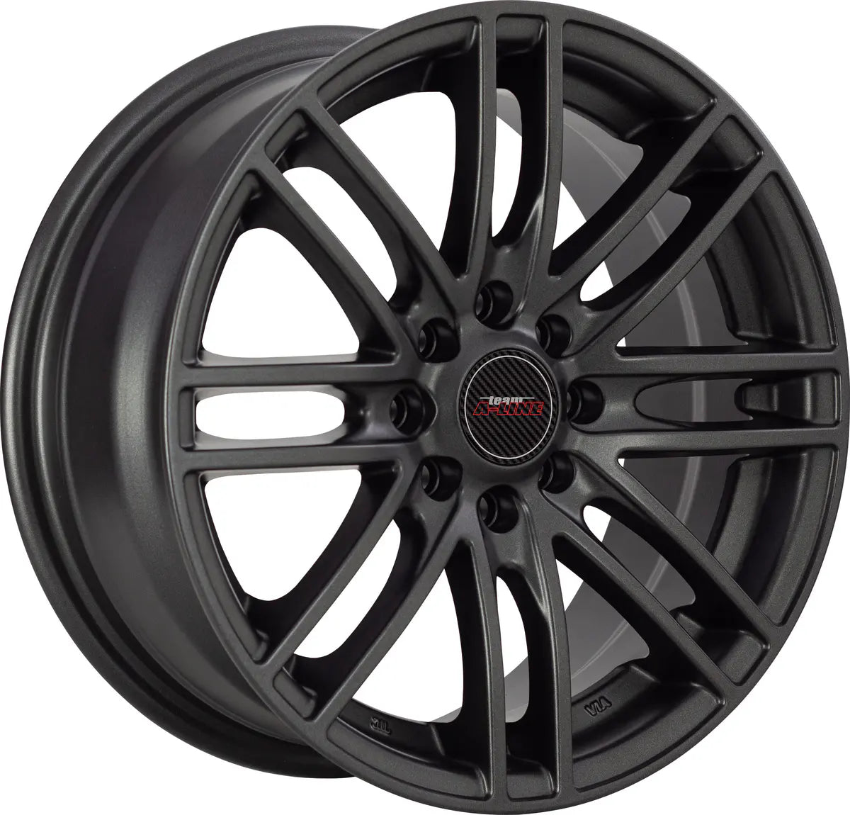 A-LINE GHOST 15X6.5 GRAPHITE PCD 4/100 & 4/108 ET 35 SET OF 4