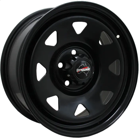 DYNAMIC SUNRAYSIA 16X8 BLACK TRIANGLE PCD 165.1 ET 6