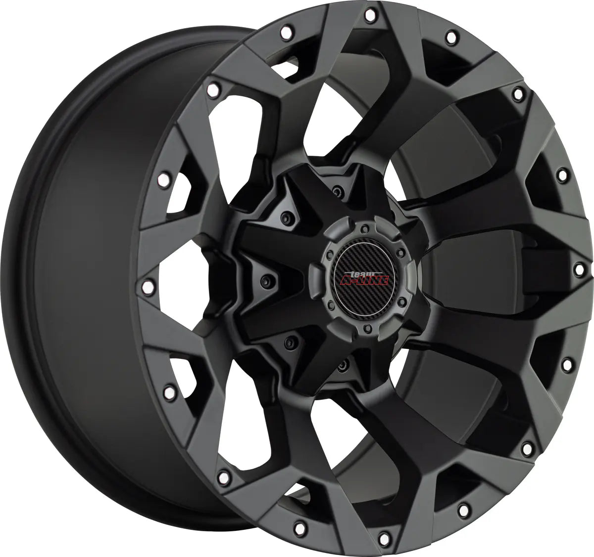 A-LINE SAVANNA 16X8 SATIN BLACK PCD 6/139.7 ET 0 SET OF 4