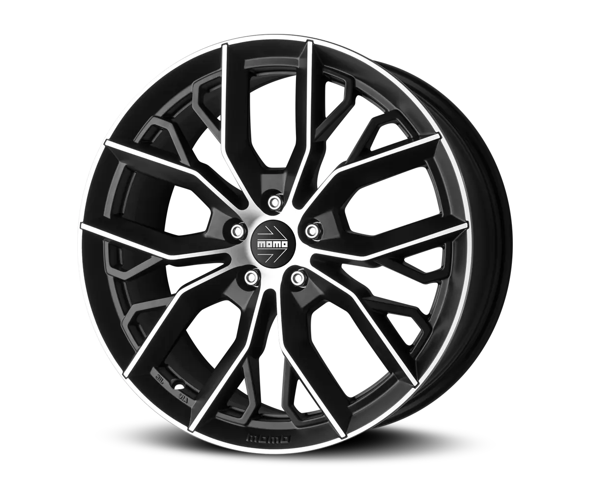 MOMO MASSIMO 18X8 MATT BLACK POLISHED PCD 112 ET 48