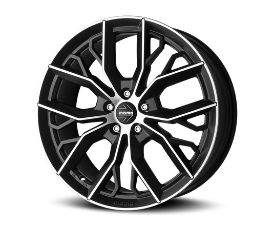 MOMO MASSIMO 18X8 MATT BLACK POLISHED PCD 112 ET 48