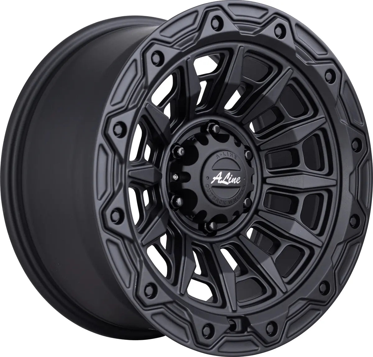 A-LINE EAGLE 18X9 SATIN BLACK PCD 6/139.7 ET 15 SET OF 4