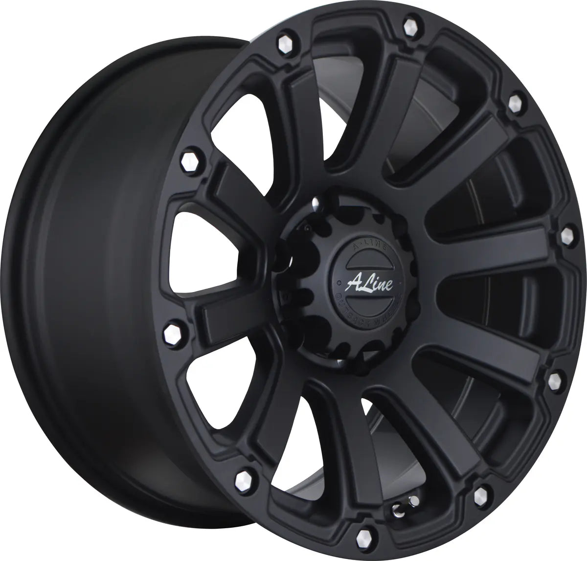 A-LINE DESTROYER 18X9 SATIN BLACK PCD 5/120 ET 25 SET OF 4