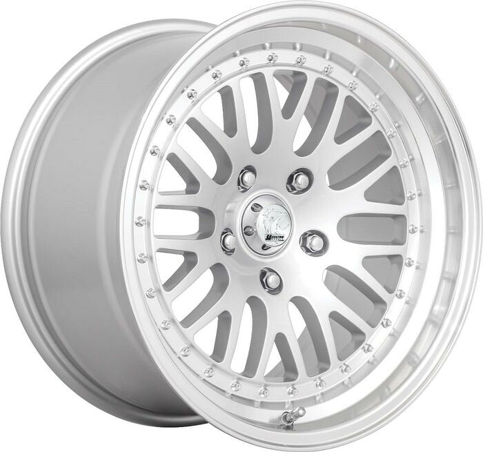 A-LINE PHANTOM 17X9 SILVER MACHINED LIP PCD 5/120 ET 20 SET OF 4