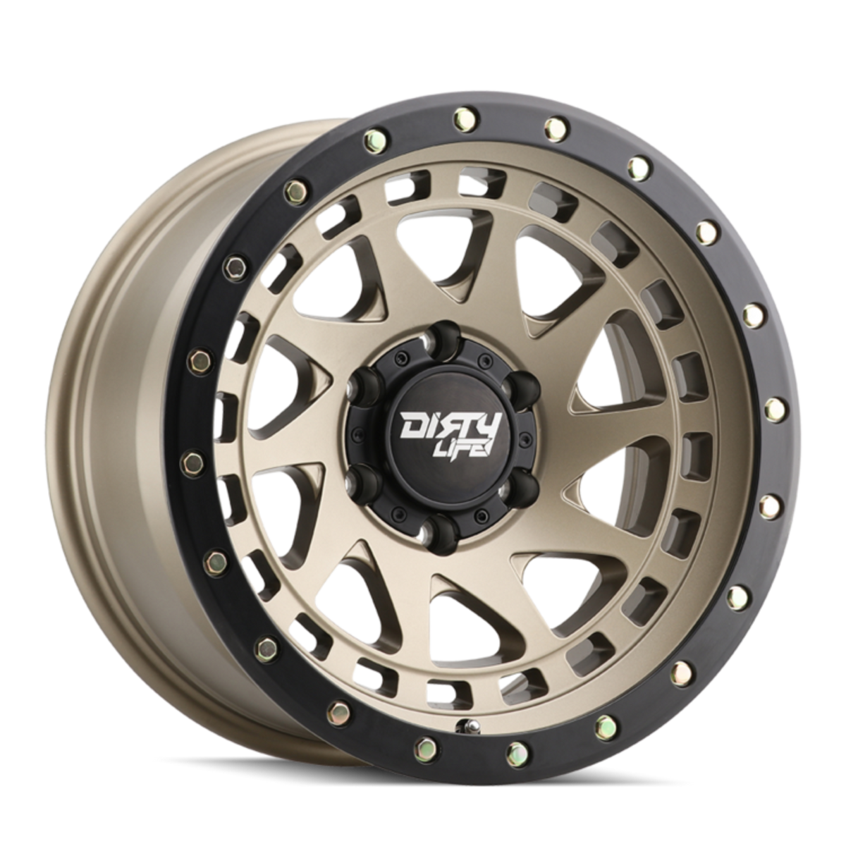 DIRTY LIFE 17 INCH 6/139 NEW ENIGMA PRO 9311 SATIN GOLD W/ BLACK LIP