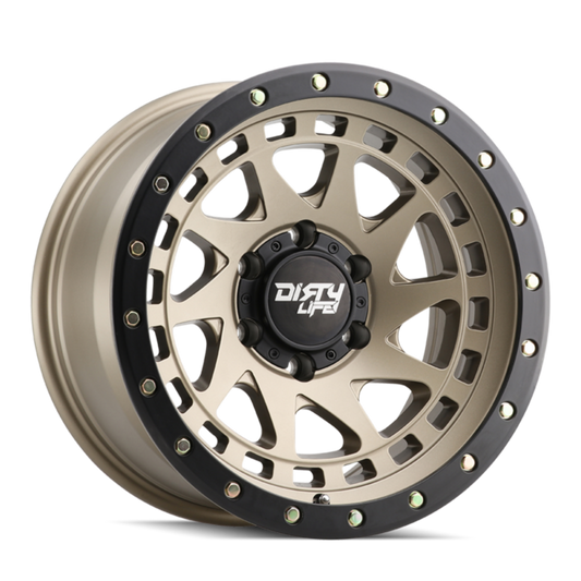 DIRTY LIFE 17 INCH 6/139 NEW ENIGMA PRO 9311 SATIN GOLD W/ BLACK LIP
