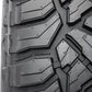 Zoomed Terramax RT tread pattern with stone ejectors and siping