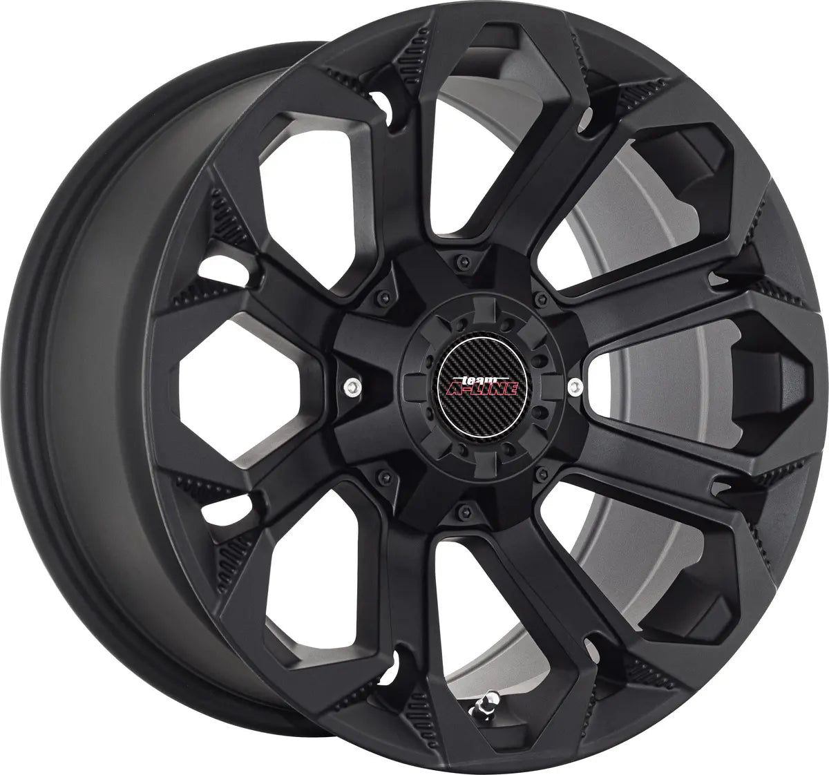 A-LINE HURRICANE 18X9 SATIN BLACK PCD 5/127 ET 0 SET OF 4