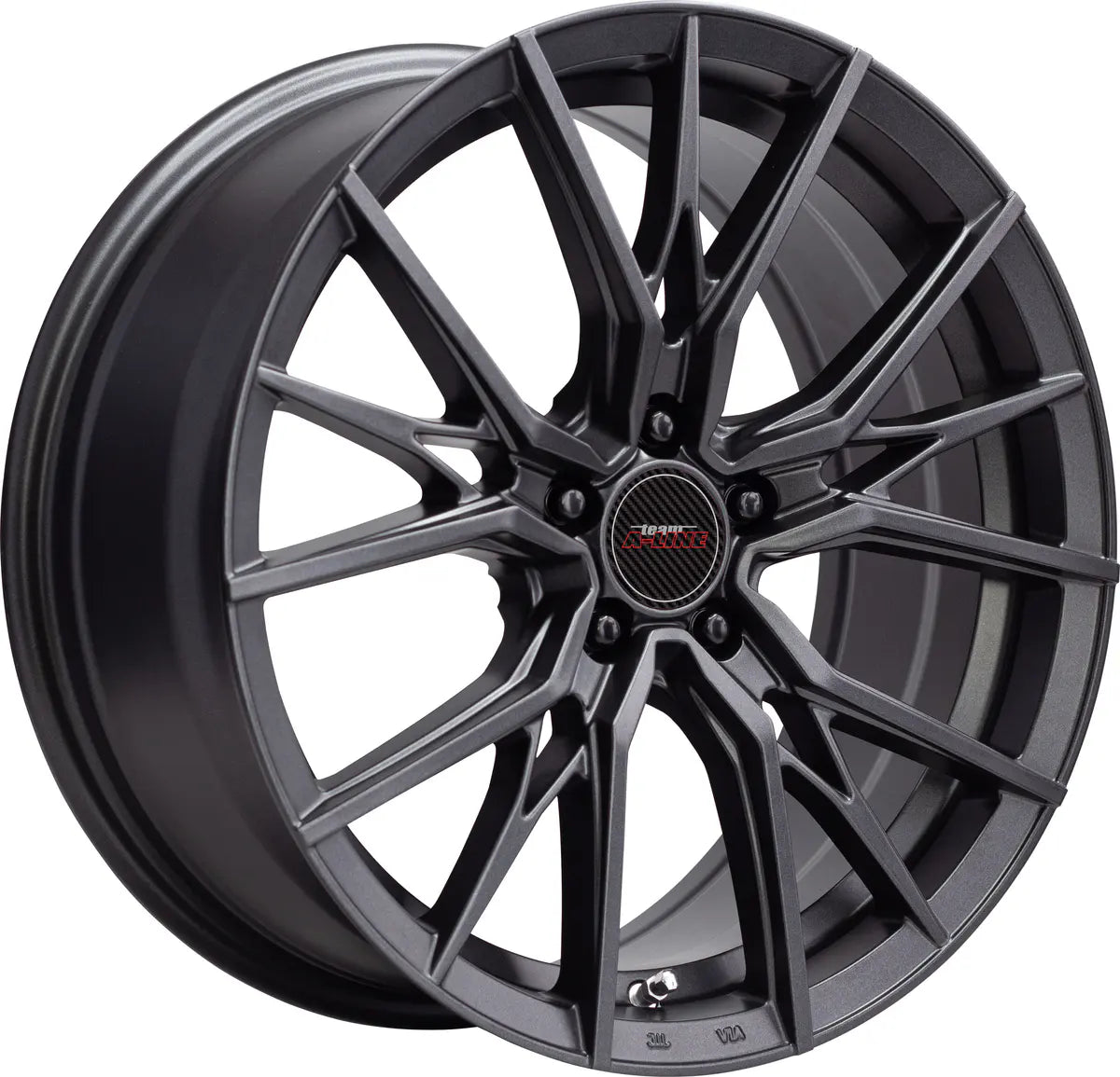 A-LINE MENACE 17X7.5 GRAPHITE PCD 5/100 ET 35 SET OF 4