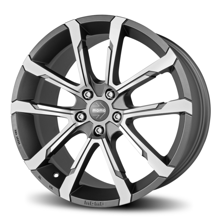 MOMO QUANTUM EVO 20X9 MATTE ANTHRACITE POLISHED PCD 120 ET 35