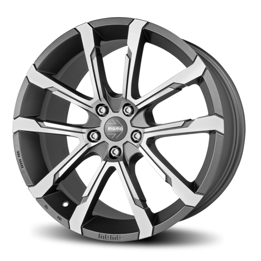 MOMO QUANTUM EVO 20X9 MATTE ANTHRACITE POLISHED PCD 120 ET 35