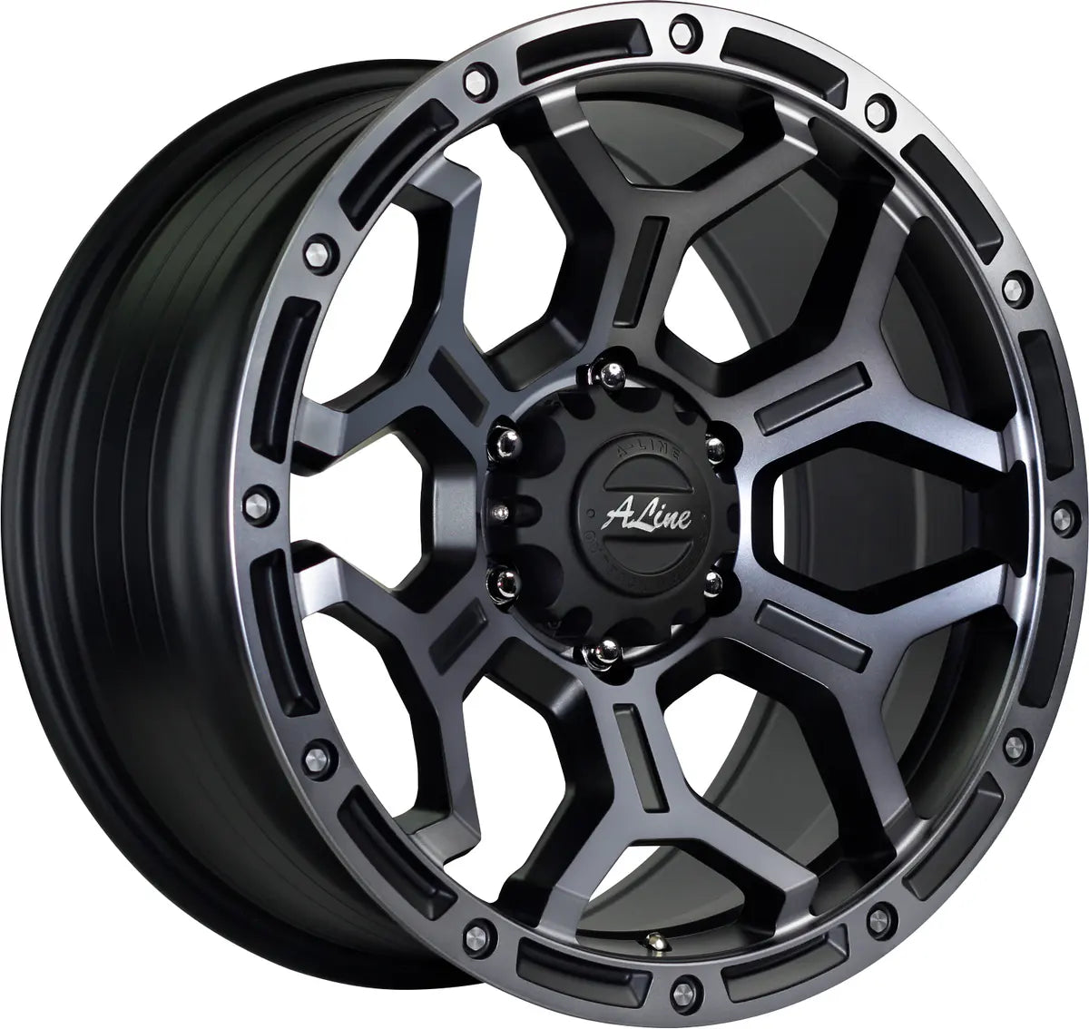 A-LINE OUTLAW 20X9 SATIN BLACK TINT PCD 6/139.7 ET 25 SET OF 4