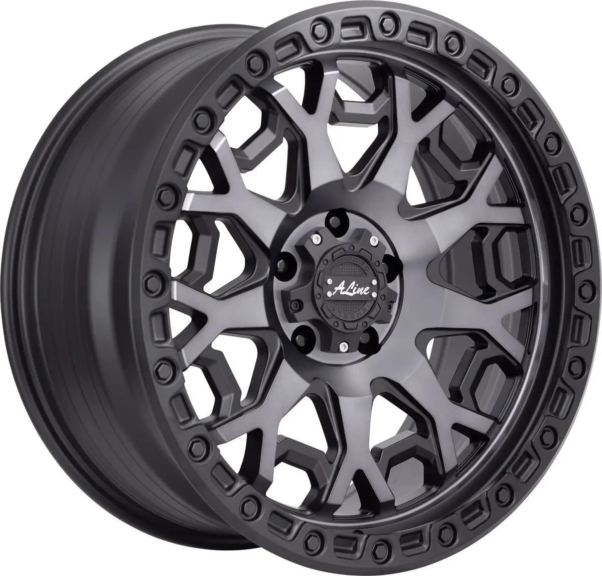 A-LINE FORCE 17X9 SATIN BLACK PCD 5/127 ET 12 SET OF 4