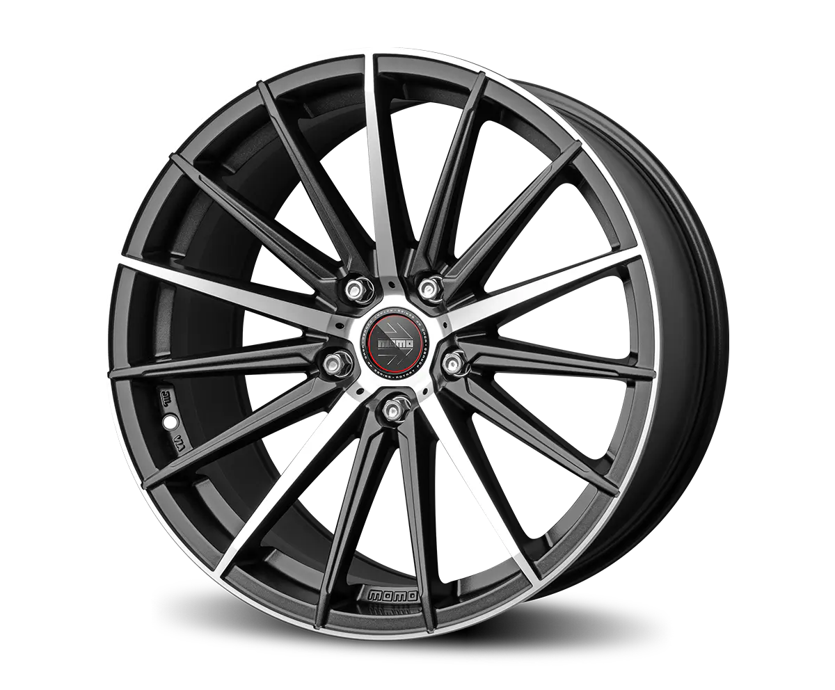 MOMO RF-05 19X8.5 MATTE GRAPHITE POLISHED PCD 112 ET 47
