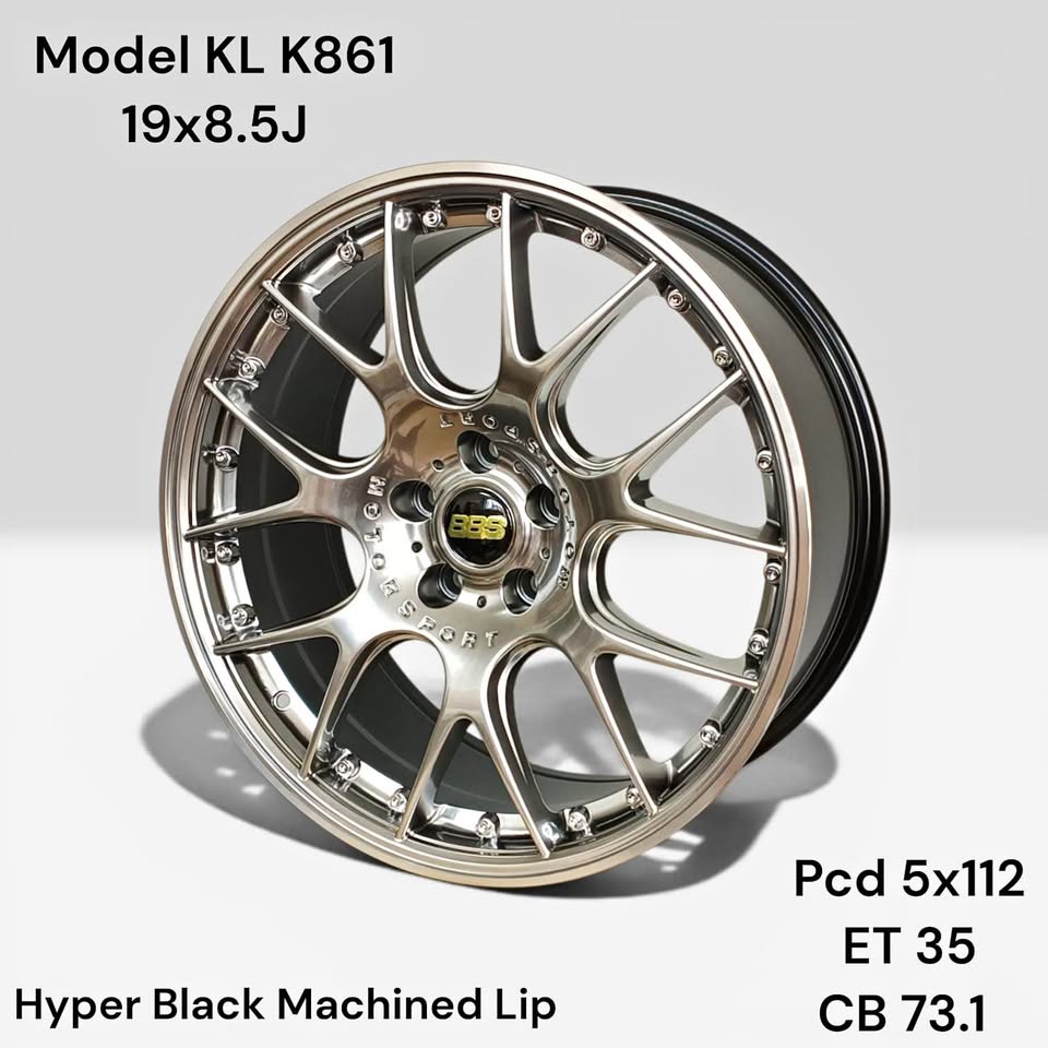 WHEEL TECH 19 INCH 5X112 BBS STYLE MAG REPS