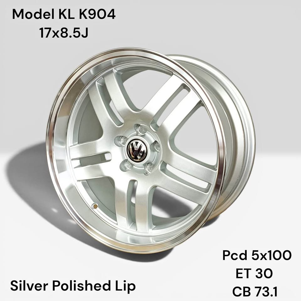 WHEEL TECH 17 INCH 5X100 VW STYLE DISH MAG REPS
