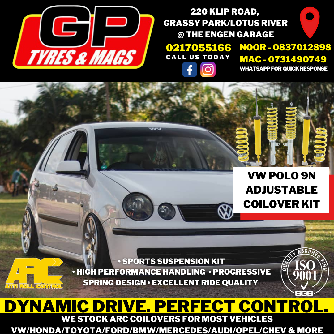 VW POLO 9N ARC HEIGHT ADJUSTABLE COILOVER SET