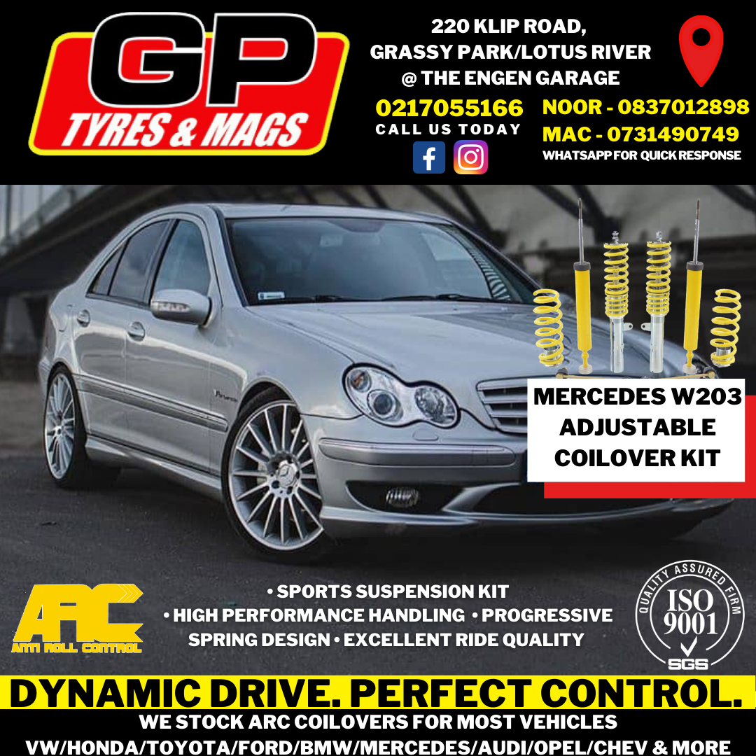 MERCEDES-BENZ W203 ARC HEIGHT ADJUSTABLE COILOVER SET