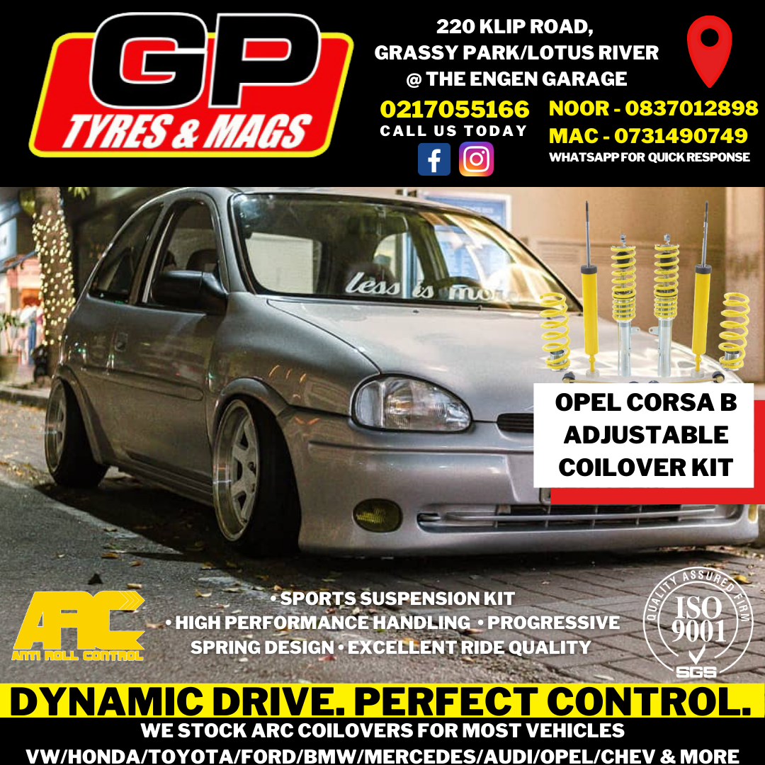 OPEL CORSA B  ARC HEIGHT ADJUSTABLE COILOVER SET